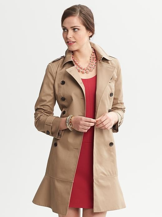 Banana Republic Flared Trench