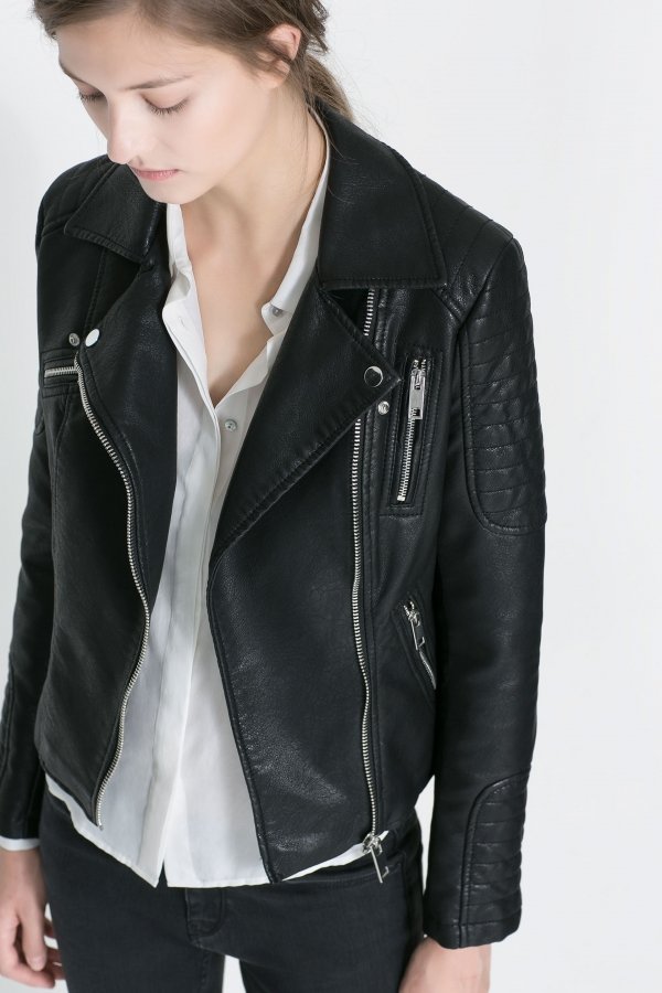 Zara Motorcycle Jacket with Zips