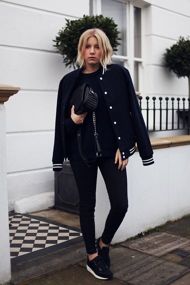 9 Street Style Ways to Wear a Varsity Jacket ...