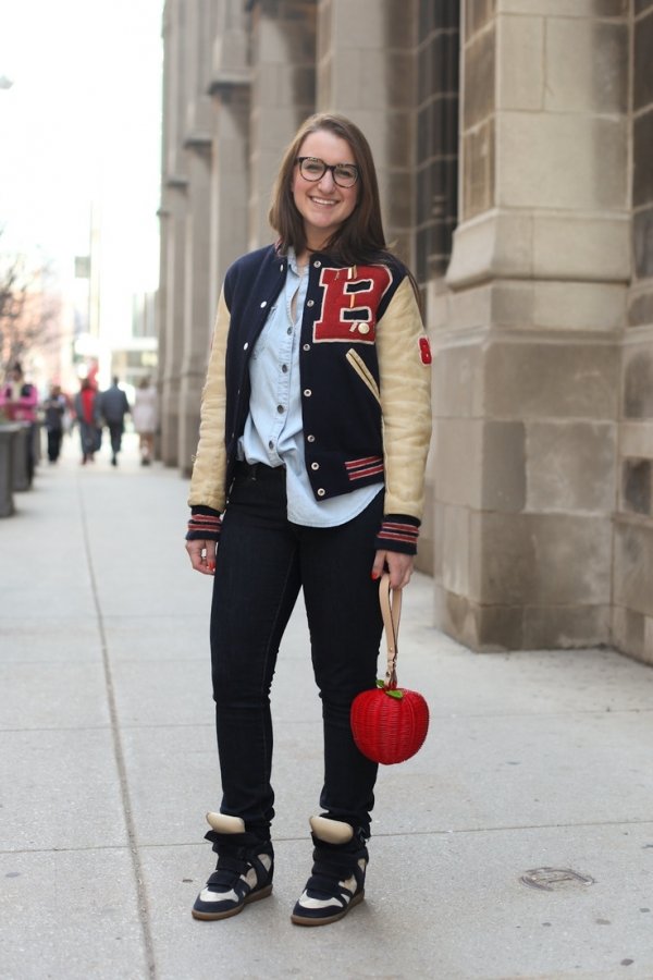 The Varsity Jacket Has Become A Street Style Fashion Essential