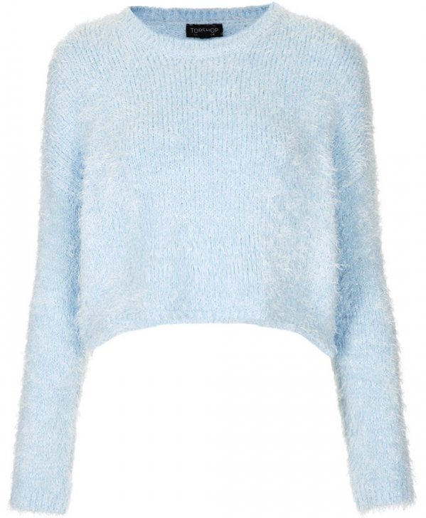 Fluffy Cropped Sweater