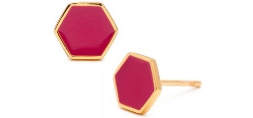 Gorjana Sunset Hexagon Studs