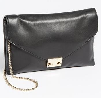 Loeffler Randall “Lock” Leather Clutch