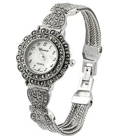 Geneva Women's Marcasite Antique Watch