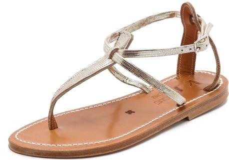 K. Jaqcues Buffon Metallic Sandals