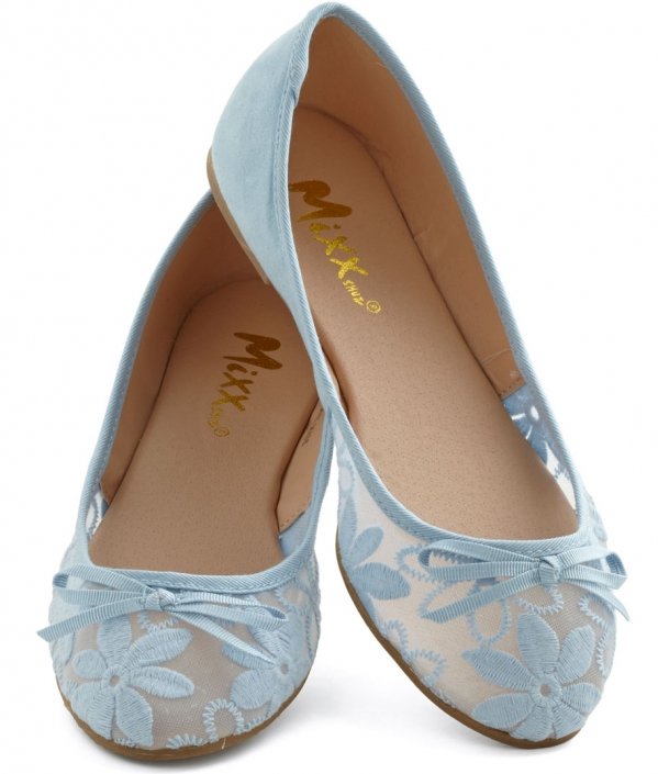 Baby blue flat outlet shoes