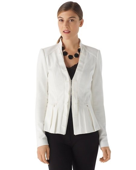 Ponte Peplum Jacket