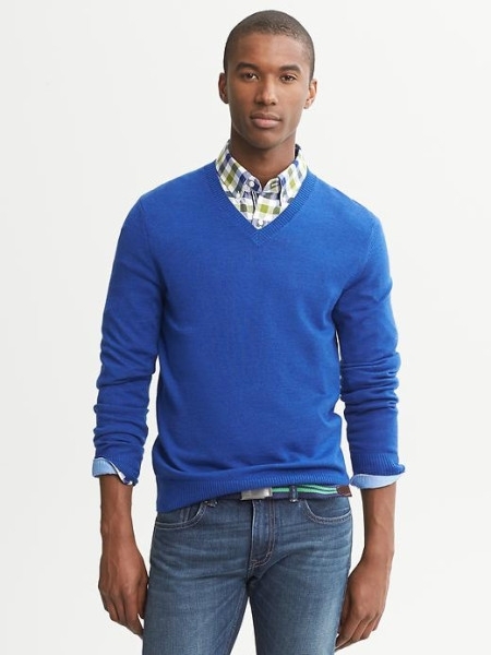 Banana Republic Extra Fine Merino Wool V-Neck