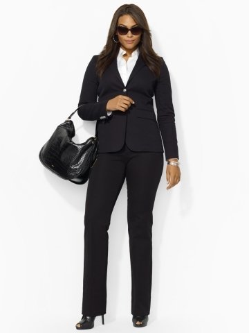 Ralph Lauren Women Two Button Cotton Blazer