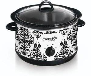 CrockPot 4 ½ Cup Demask Pattern Slow Cooker