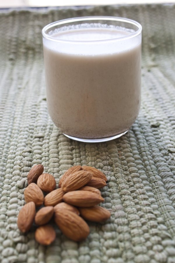 Glass of Almond Milk and Carrots