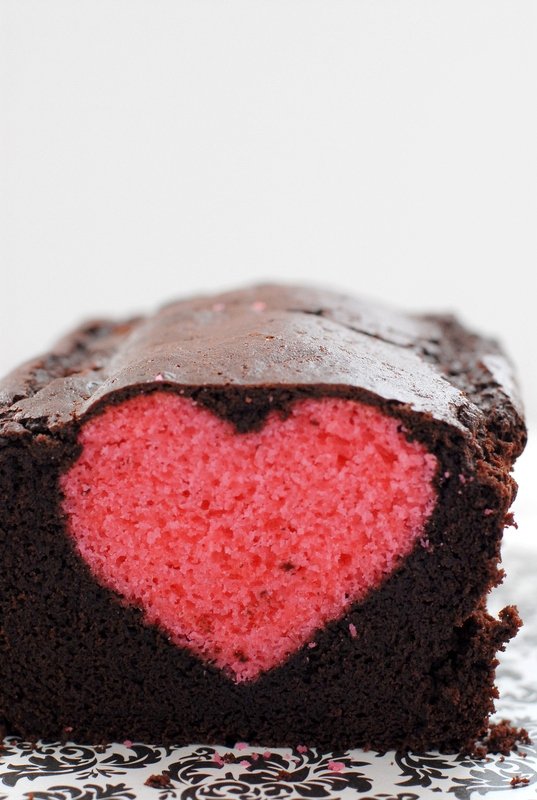 The Peekaboo Heart Cake