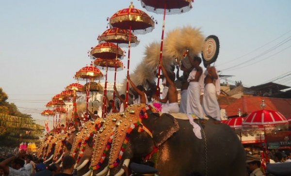 Thrissur Pooram, India