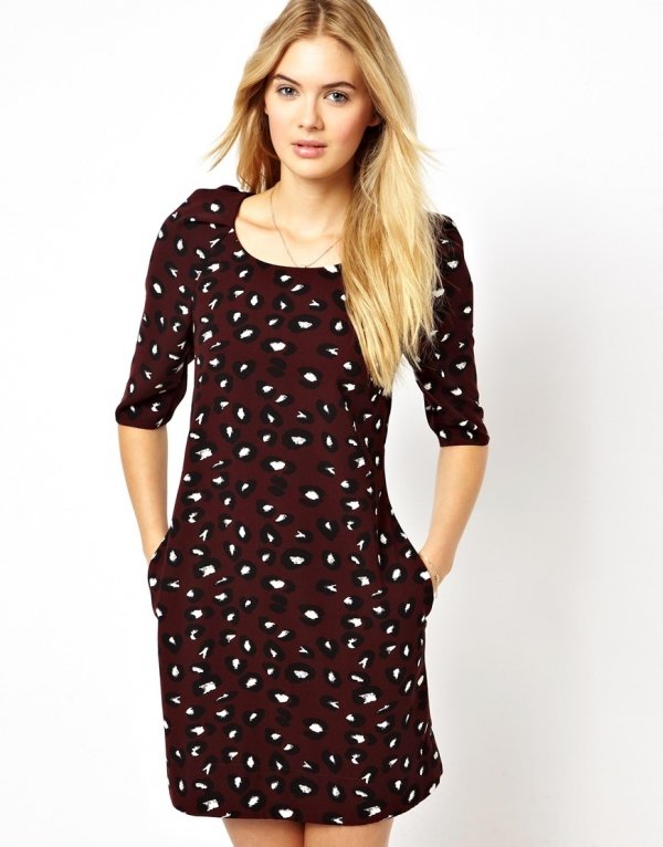 ASOS – Closet Shift Dress in Leopard Print