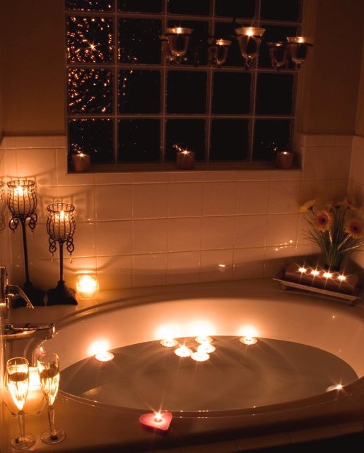 Lavender Lit Bath