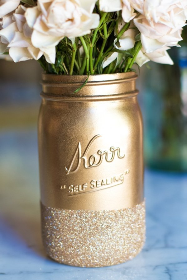 Glitter Mason Jar