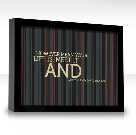 “However Mean Your Life is, Meet It and Live It.” - Henry David Thoreau