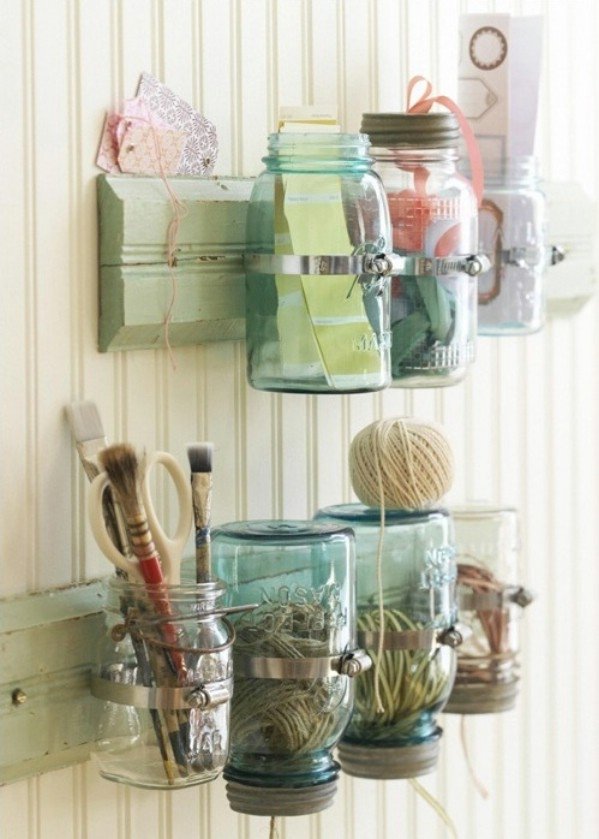 Mason Jar Storage DIY