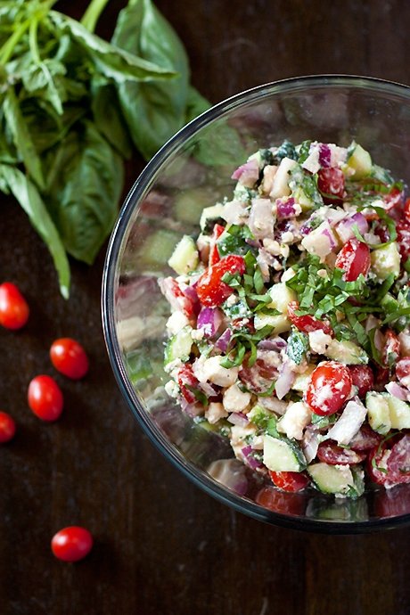 Cherry Tomato, Cucumber, Feta Salad