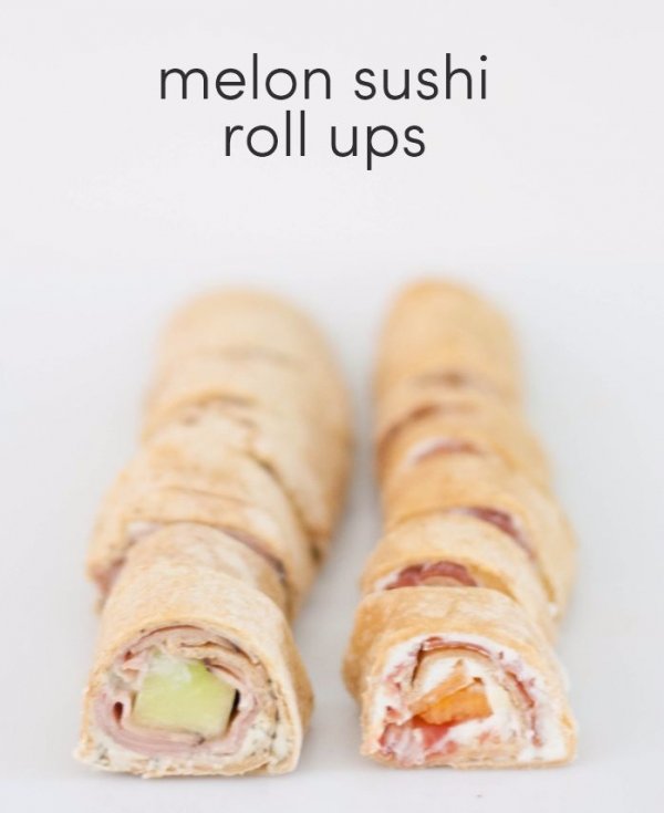 Melon Sushi Roll Ups