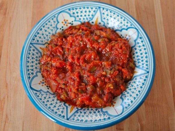 Matbucha - Spicy Red Pepper Salad/dip