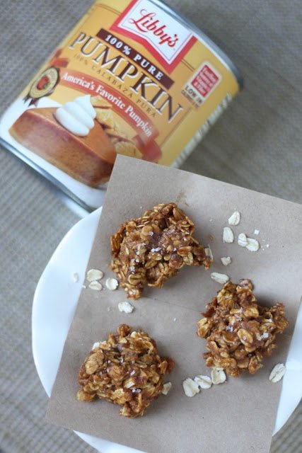 Spiced Pumpkin & Oatmeal No-Bake Cookies