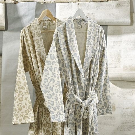 Leopard Robes in Flannel