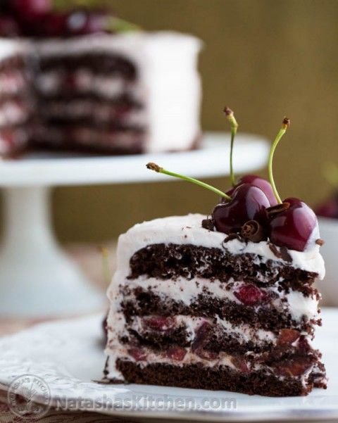 Drunken Cherry Chocolate Cake