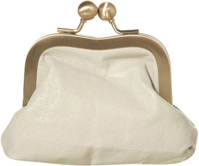 Topshop Cream Leather Clasp