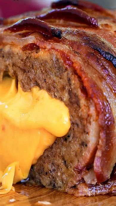 Bacon Double Cheeseburger Stuffed Meatloaf