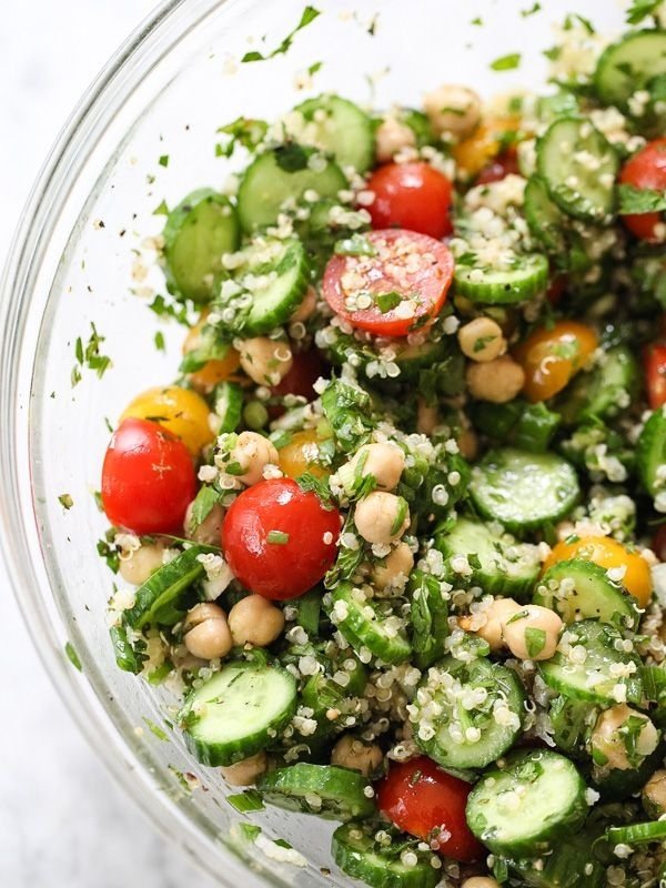 Quinoa Tabbouleh with Chickpeas