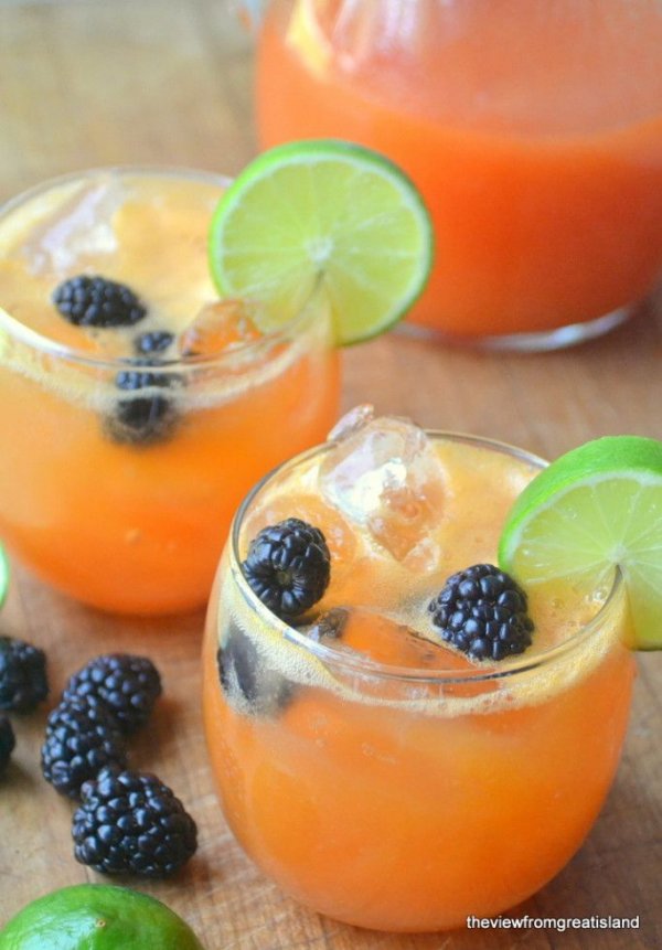 Papaya and Lime Agua Fresca