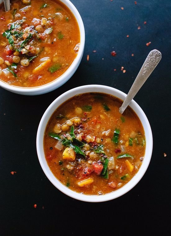 Mediterranean Flavored Lentil Soup