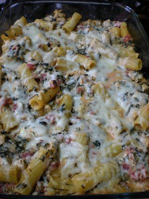 Chicken & Spinach Pasta Bake