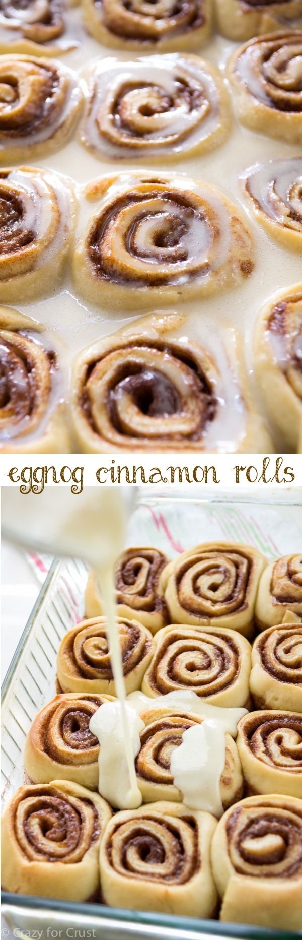 Eggnog Cinnamon Rolls