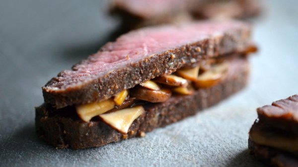 Mini Steak and Mushroom Sandwich