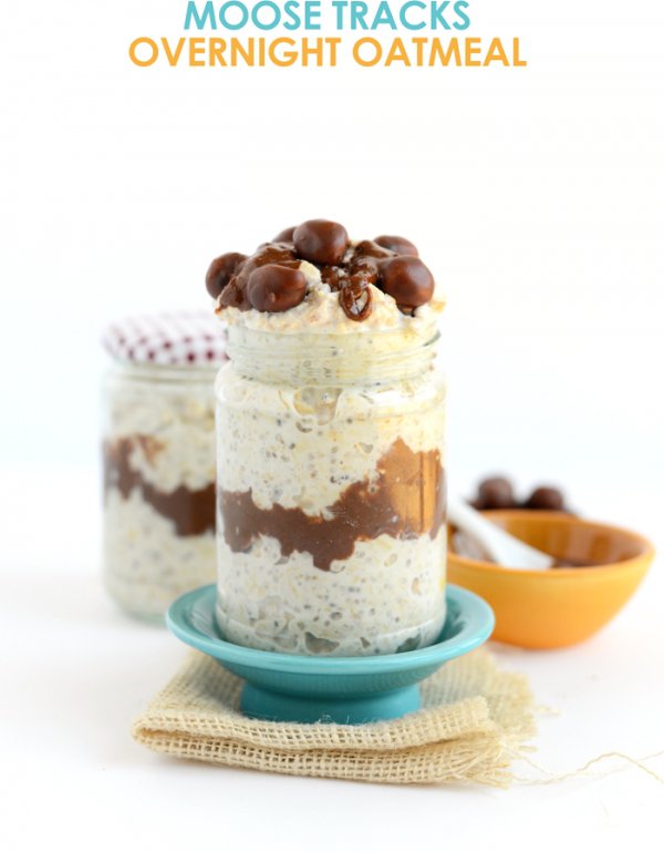 Moose Tracks Overnight Oatmeal