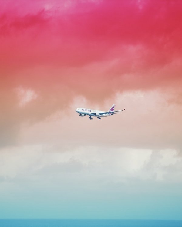 Air travel, Airplane, Airline, Sky, Aircraft,