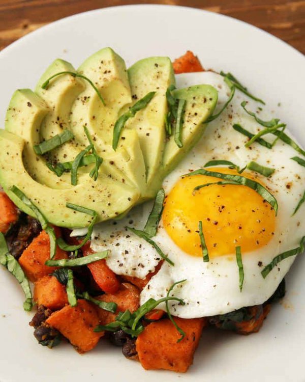 Sweet Potato Black Bean Hash