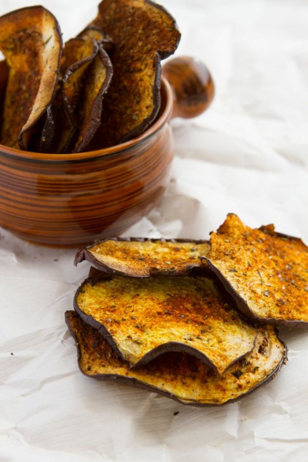 Crisp Eggplant Chips