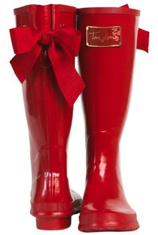 Red Rain Boots