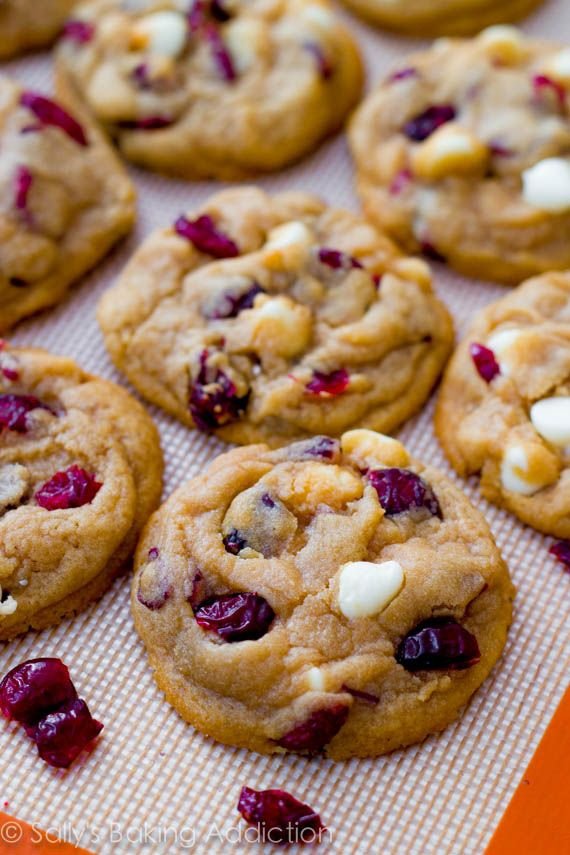 Soft Baked White Chocolate Cranberry Cookies