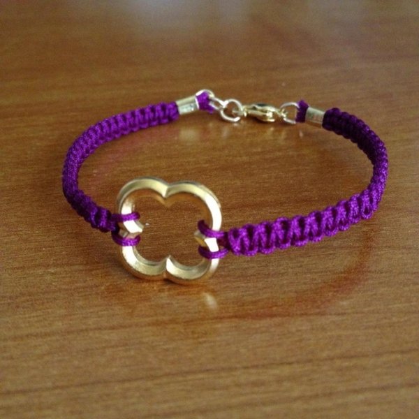 KNOTTED QUATREFOIL BRACELET