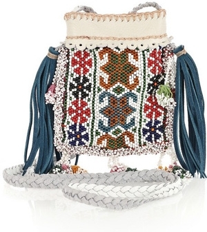 Paul & Joe Perlee Beaded Handmade Cross Body Bag