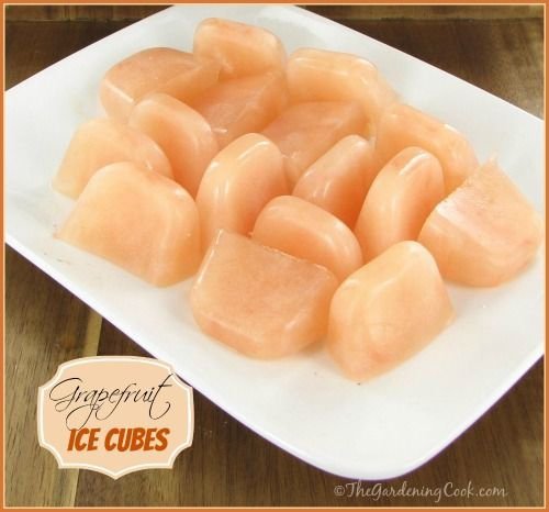 Grapefruit Ice Cubes