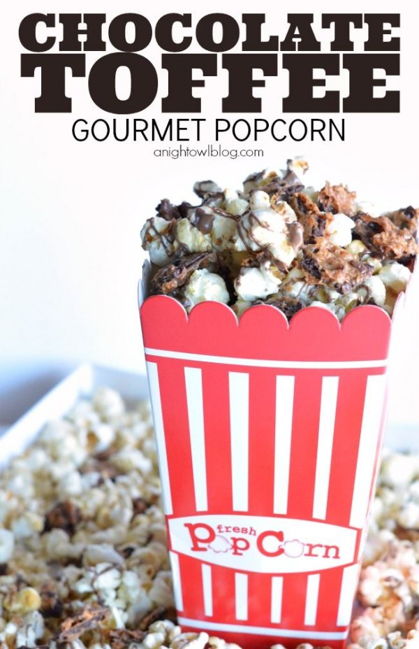 Chocolate Toffee Gourmet Popcorn