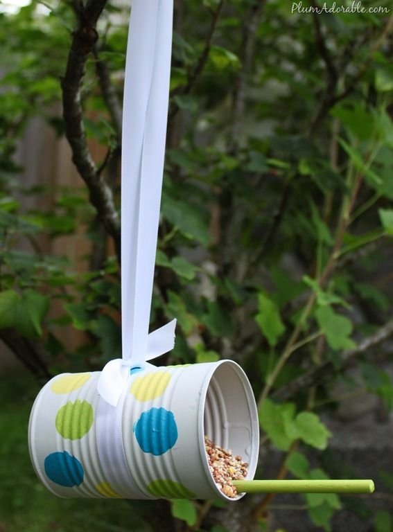 Soup Can Bird Feeders