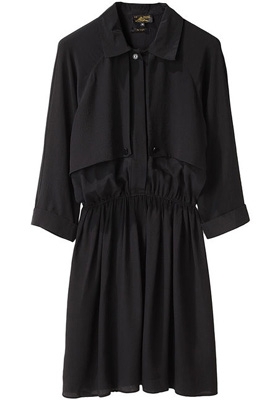 Le Mont St. Michel Silk Shirt Dress