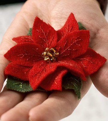 Felt Poinsettia