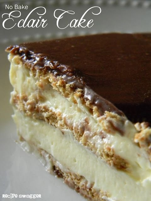 No Bake Eclair Cake